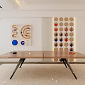 Indoor Sports Equipment Modern Wooden Ping Pong Table With Paddles And Balls