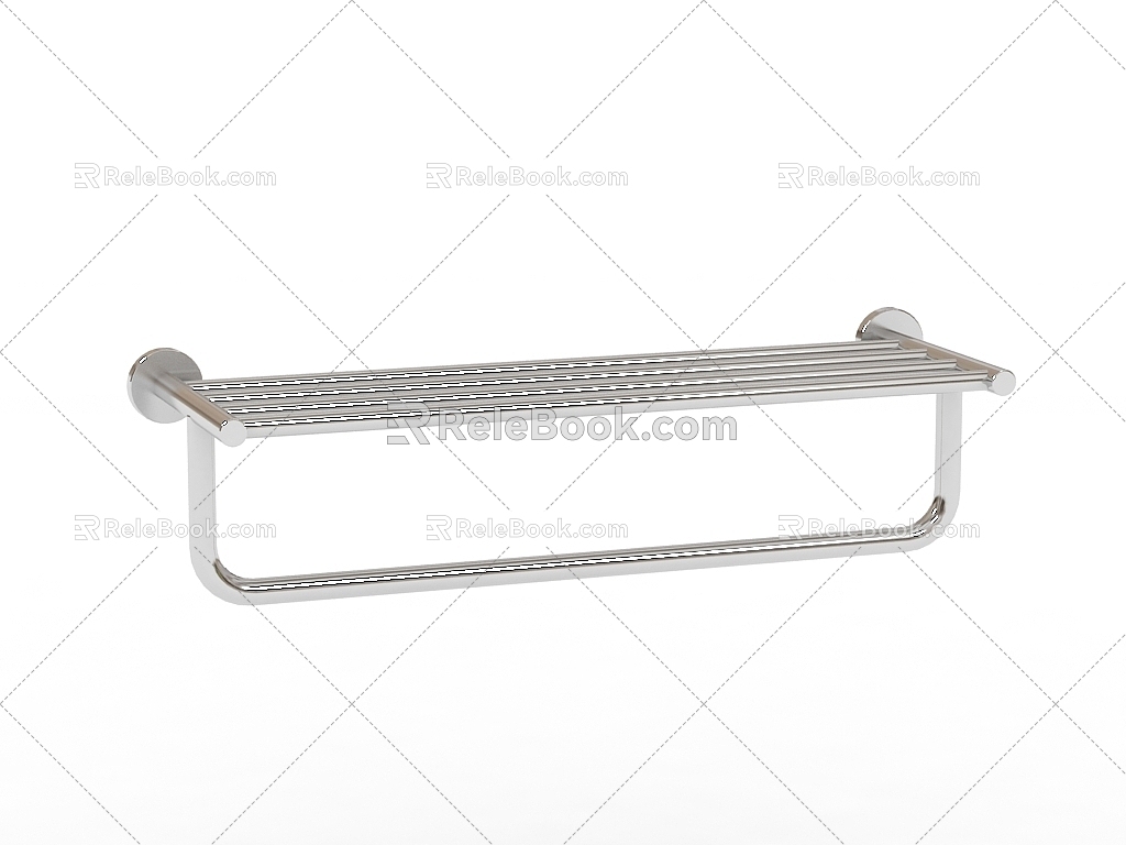 Modern Towel Bar 3d model