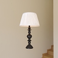 Table Lamp Black American Bedside Lamp 3d model