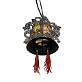 Intricate Traditional Chinese Decorative Chandelier With Dragon Ornaments And Red Tassels
