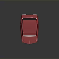 Shiny Red Vintage Car Exterior Design With Black Windows And Silver Accents