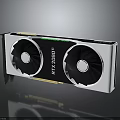 High Performance RTX 4080 Ti Graphics Card With Dual Fans White Black Design
