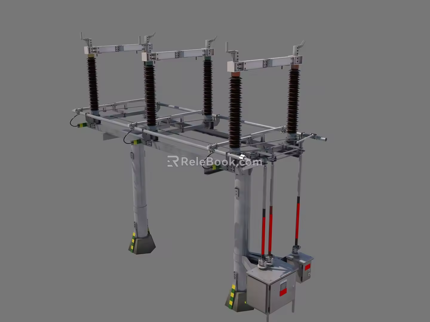 high voltage isolating switch isolating switch 3d model