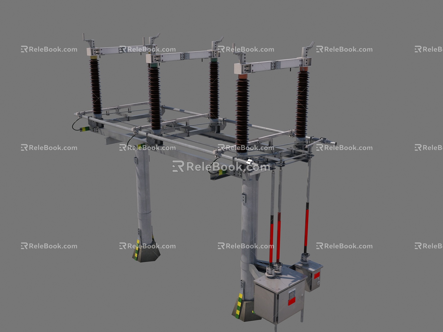 high voltage isolating switch isolating switch 3d model