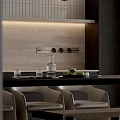 Luxury Minimalist Sectional Sofa And Round Coffee Table Combination For Stylish Neutral Modern Living Room