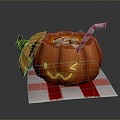 Pumpkin Beverage Bottle Beverage Can Fruit Juice Fruit Juice Beverage Orange Juice Fruit Beverage Food Beverage 3d model