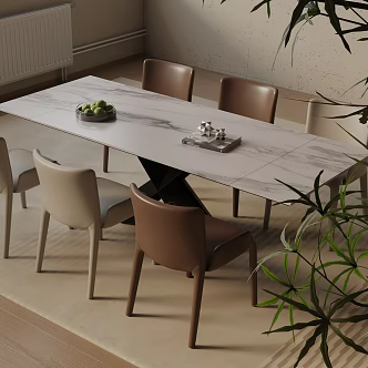 Modern table combination 3d model