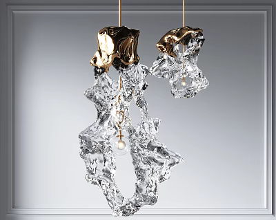 Light Luxury Chandelier 3d model