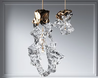 Light Luxury Chandelier 3d model Light Luxury Chandelier 3d model
