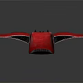 Red Aerodynamic Carbon Fiber Futuristic Vehicle Structure With Sleek Design And Glossy Surface