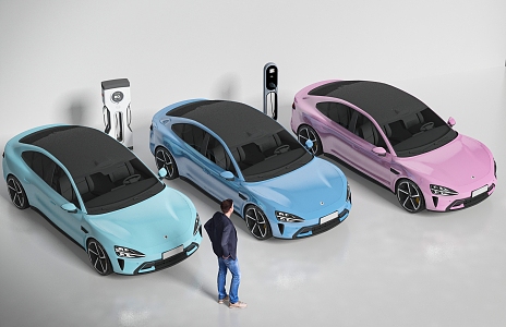 Xiaomi car charging pile 3d model