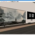 Modern LCD TV display smart screen 3d model