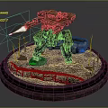 Modern Robot Mech Warrior Mech Soldier Machine Battlearm Mechanical Battlearm 3d model