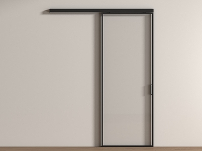 Modern sliding door Changhong glass door glass door glass sliding door 3d model