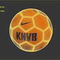 Nike Red Soccer Ball With KNVB Logo Essential For Daily Living Sports Activities