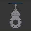 Valve iron pipe fitting flange tee joint pipe water pipe valve water pipe valve tool 3d model