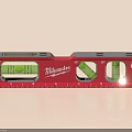 Milwaukee Professional Level Tool With Multiple Vials And Red Black Design For Accurate Measuring