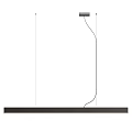 Modern Linear Pendant Light Design With Sleek Black And White Hanging Bars 3d model