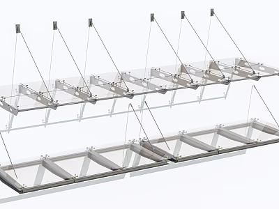 Modern Outdoor Sunshade Canopy With Aluminum Frame And Transparent Panels For Patio 3d model