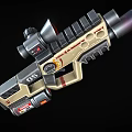 Science Fiction Gun Cyberpunk Gun Laser Gun High-tech Gun Future Gun Game Gun Low Face Number Low Model Simple Model Times Film and Television Level Realism 3d model