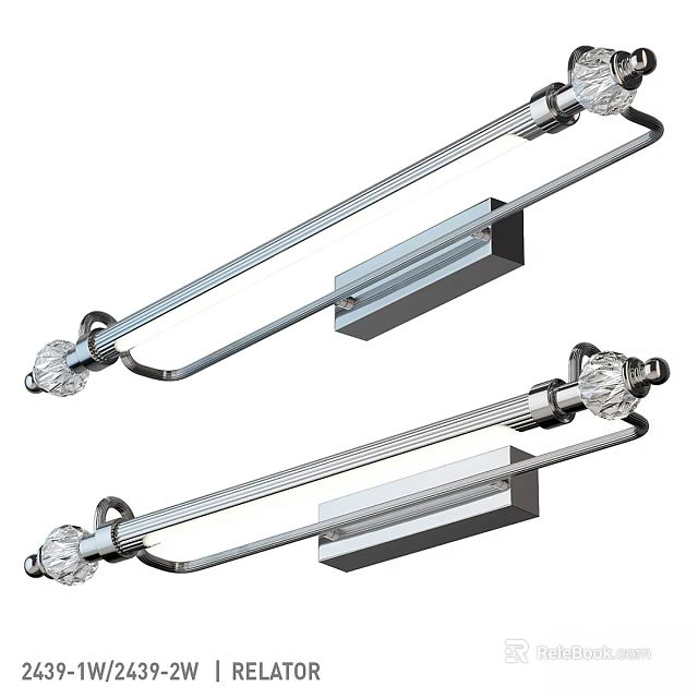 Modern Wall Lamps With Crystal Accents And Glass Rod Design For Indoor Lighting 3d model 