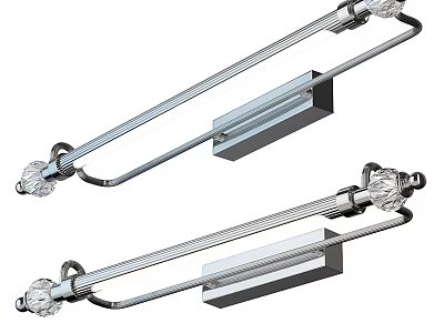 Modern Wall Lamps With Crystal Accents And Glass Rod Design For Indoor Lighting 3d model