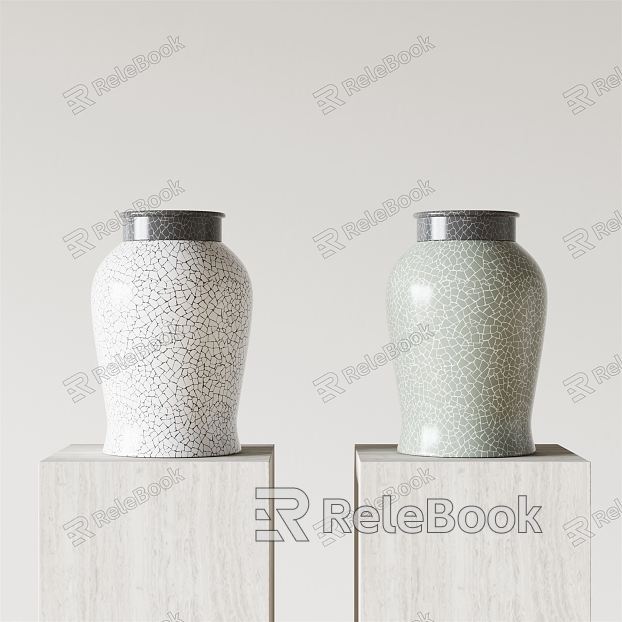 New Chinese Ceramic Utensils Glazed Jar model