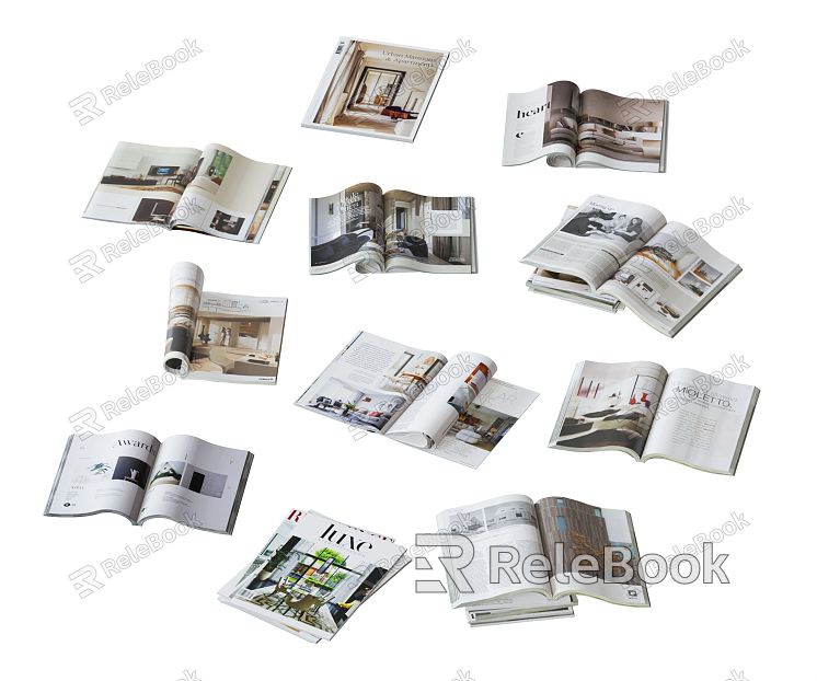 Modern Book Book Ornaments Magazine Desktop Ornaments Books model