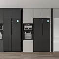 Modern Kitchen Refrigerator Freezer With Different Color Styles And Finishes