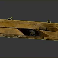Vintage Wooden Plane With Wooden Body And Metal Blade For Woodworking Projects