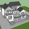 Hui School Courtyard 3d model