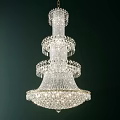 Luxurious Multi Tier Crystal Chandelier With Sparkling Crystals And Elegant Design For Home Interiors