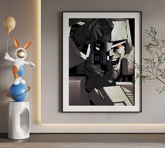 Cartoon Hanging Paintings Cartoon Hanging Paintings Children Hanging Paintings 3d model