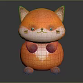 Modern Toy Muppet Toy Cat Pillow Muppet 3d model