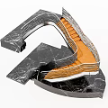 modern staircase revolving staircase 3d model