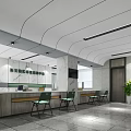 Modern Community Service Center Community Service Center Hall 3d model