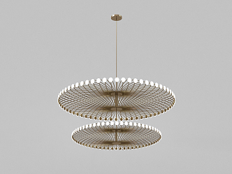 Modern chandelier 3d model