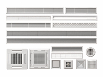 Modern air conditioner air outlet air conditioner air outlet extremely narrow air outlet air outlet 3d model