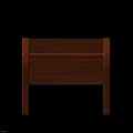 Classic Wooden Bedside Table With Single Drawer And Sturdy Legs Design 3d model