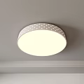 Stylish Ceiling Lights Featuring Octagonal Round Square Shapes with Blue Rim Orange Pattern and Polka Dots 3d model