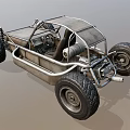 Rugged Off Road Buggy With Tubular Frame Large Tires And Open Cockpit