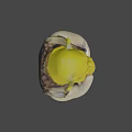 Shrek Animated Character With Green Skin Yellow Ears And Thoughtful Pose