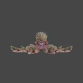 Fantasy Octopus Like Game Movie Character With Rock Head Multiple Tentacles And Pink Brown Color