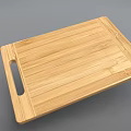 Natural Bamboo Cutting Board With Handle For Safe Kitchen Food Preparation And Chopping