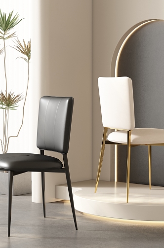 Dining chair combination 3d model