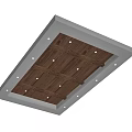 Modern Wooden Ceiling Design With Recessed Lights Sleek Slats And White Frame