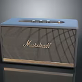 Marshall Retro Style Speaker With Grid Design For Home Audio Use 3d model