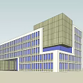 Modern Office Building With Glass Facade And Contemporary Architectural Design