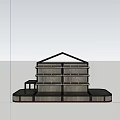 Modern Display Shelves With Multiple Tiers Wood And Metal Sturdy Structure Platform Base