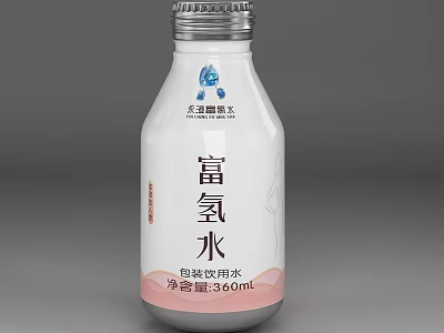 Hydrogen Rich Packaged Drinking Water Bottle With 360ml Net Content 3d model